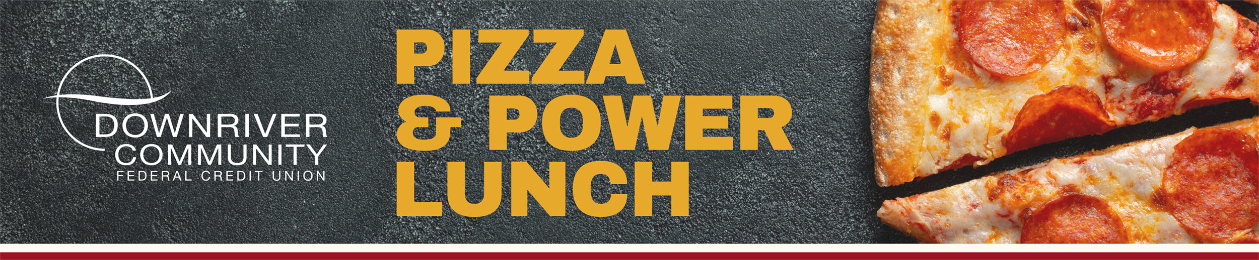 Pizza and Power Lunch Graphic