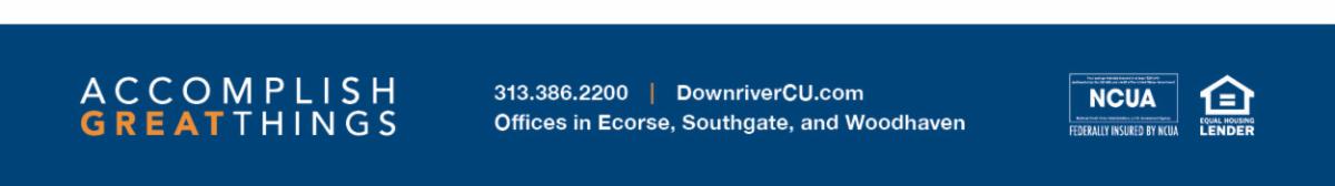 Telephone and Website for Downriver Community FCU